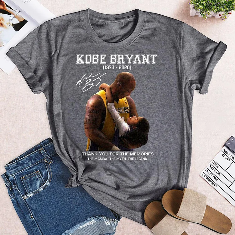Kobe Bryant And Gigi, Thank You For The Memories, The Mamba T-Shirt Tee - 01393-Annaletters