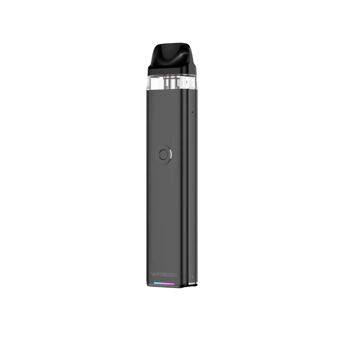 Vaporesso XROS 3 pod system in space grey, durable steel.