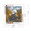 Paysage De Train De Village-Perceuse Ronde Peinture Diamant-30*30CM