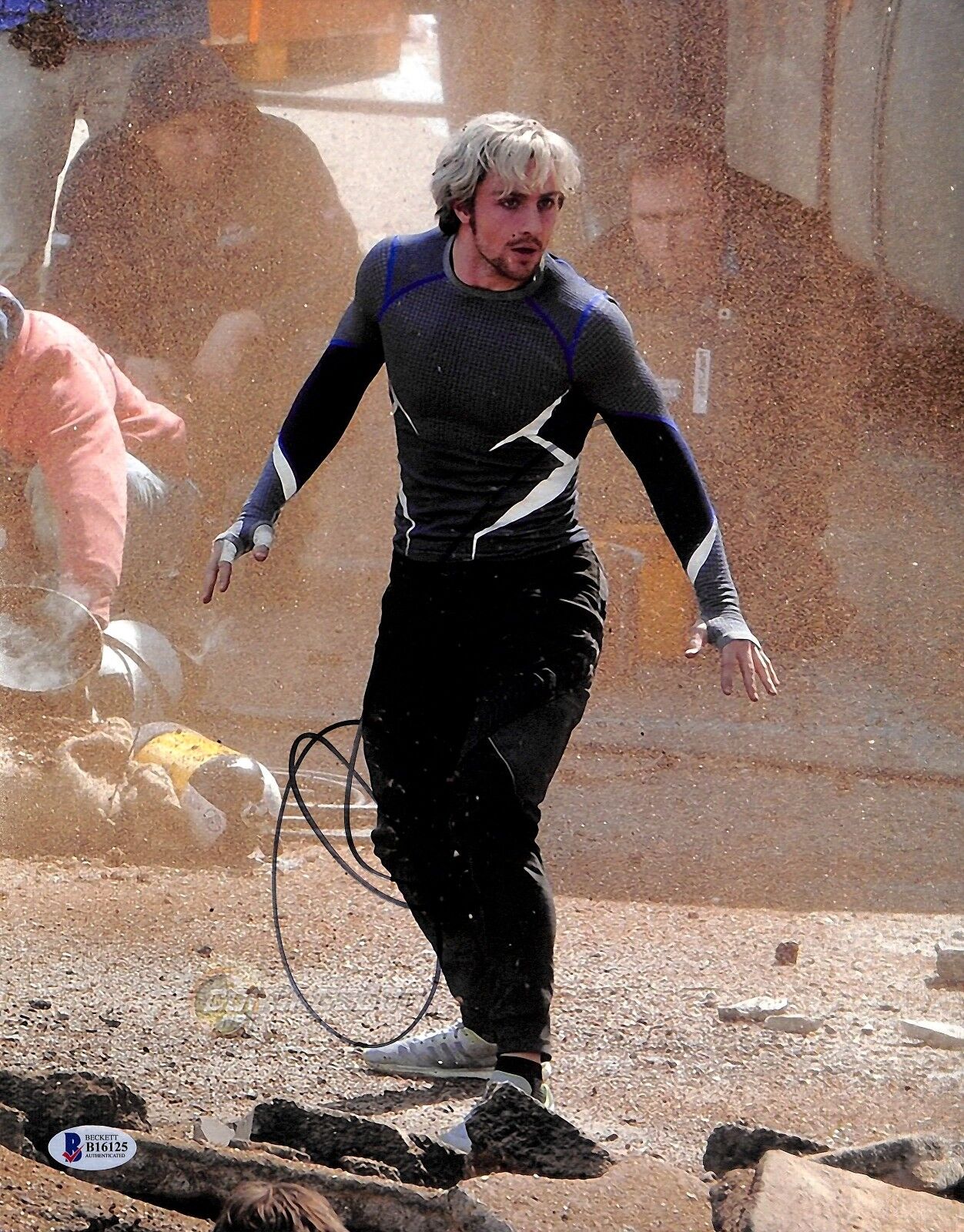 Aaron Taylor-Johnson Signed 11x14 Photo Poster painting BAS Beckett COA The Avengers Quicksilver