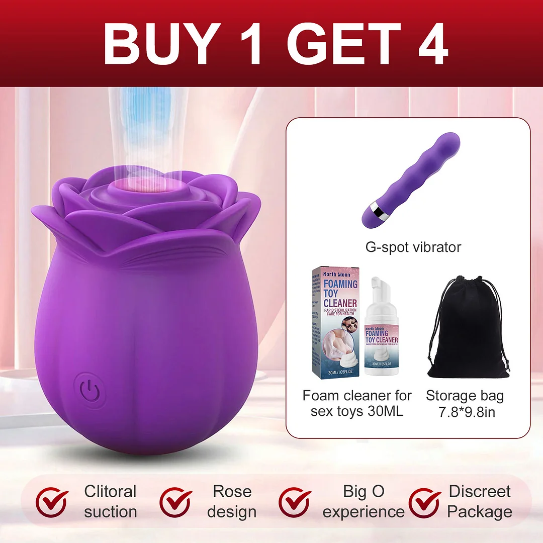Rose Sucking Clitoris Sucker Sucking Vibrator