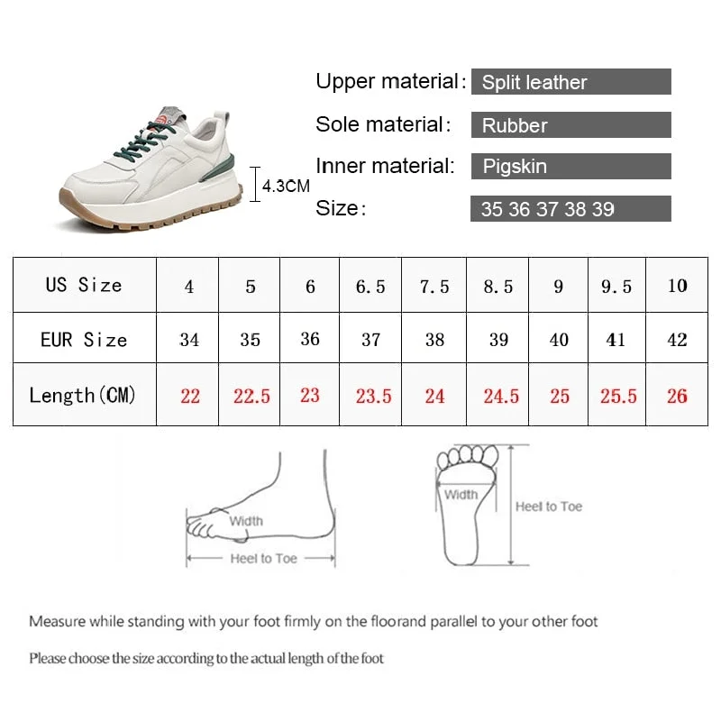 Smile Circle Women Sneakers Flat Platform shoes Spring fashion Round toe Comfortable Thick bottom Ladies Shoes