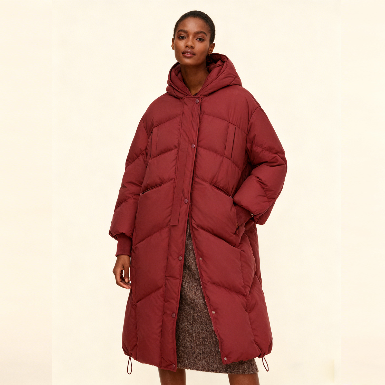 Women's Down Jacket Thickened Version REAL SILK LIFE