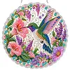 Special Shaped Diamond Painting Kit 25cm Hummingbird Acrylic Pendant