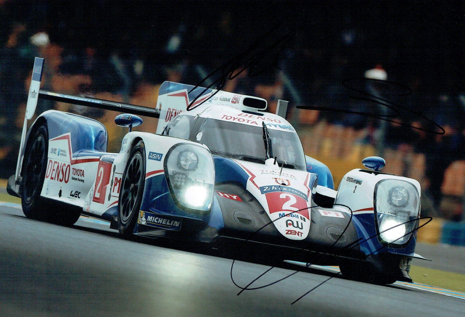 TOYOTA Hybrid Team Signed Photo Poster painting Autograph A AFTAL COA SARAZIN CONWAY KOBAYASHI