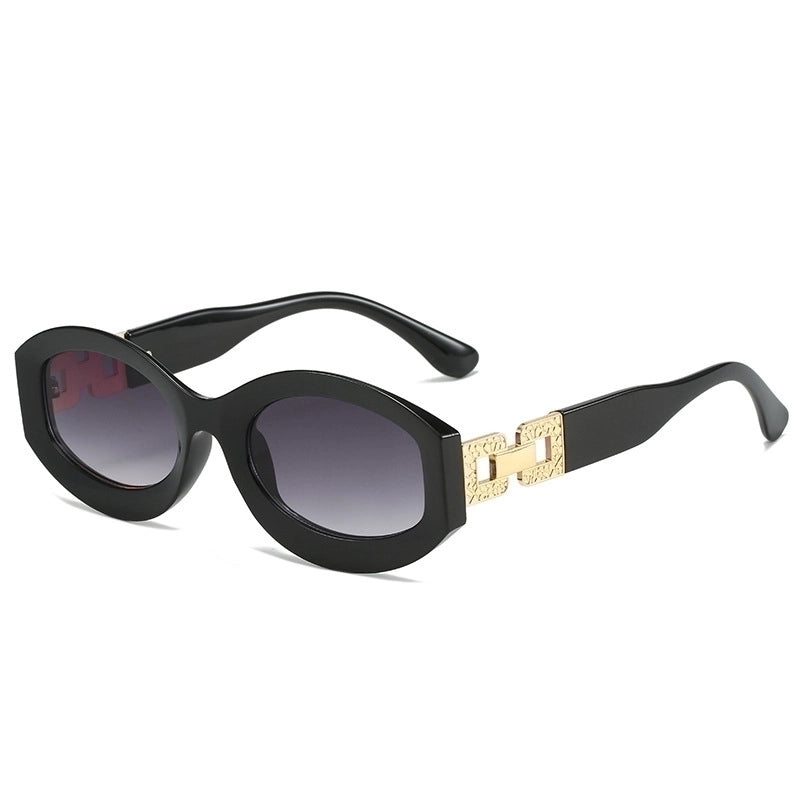 Retro Oval Ac Oval Frame Full Frame Women’s Sunglasses