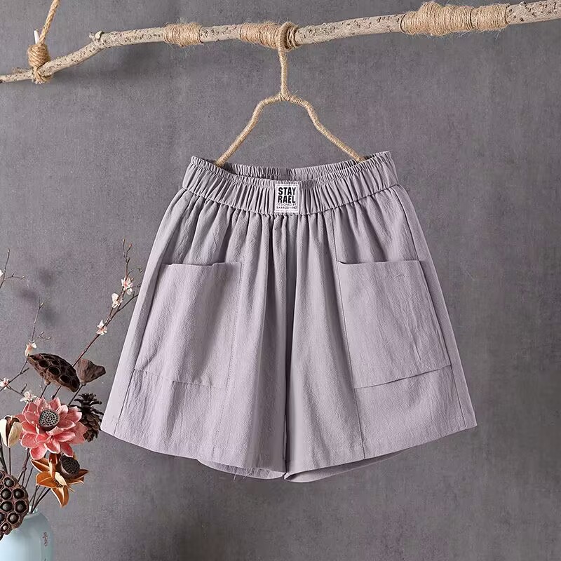 Comstylish Women's Vintage Cotton And Linen Leisure Literary Loose Pants