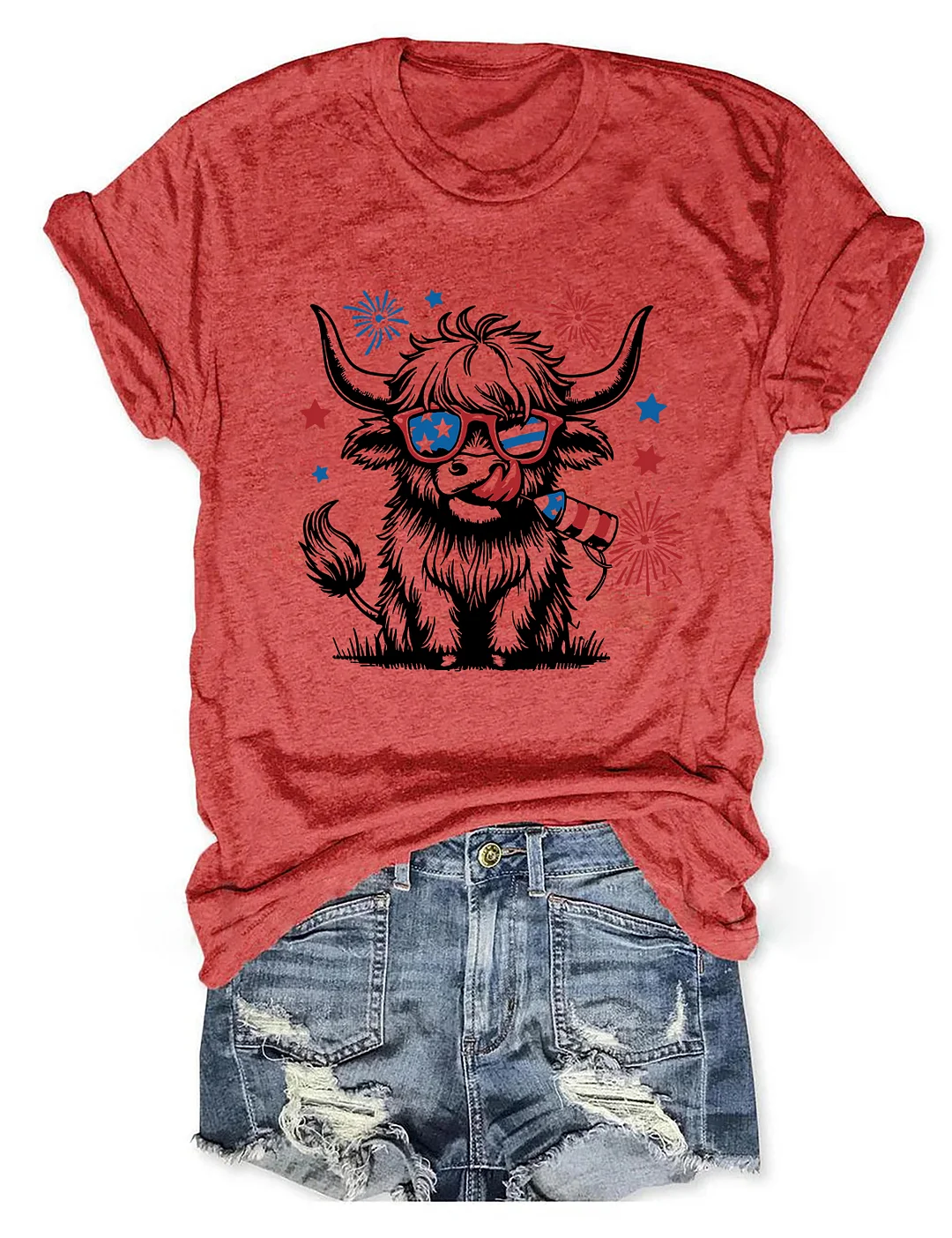 4th July Heifer T-Shirt