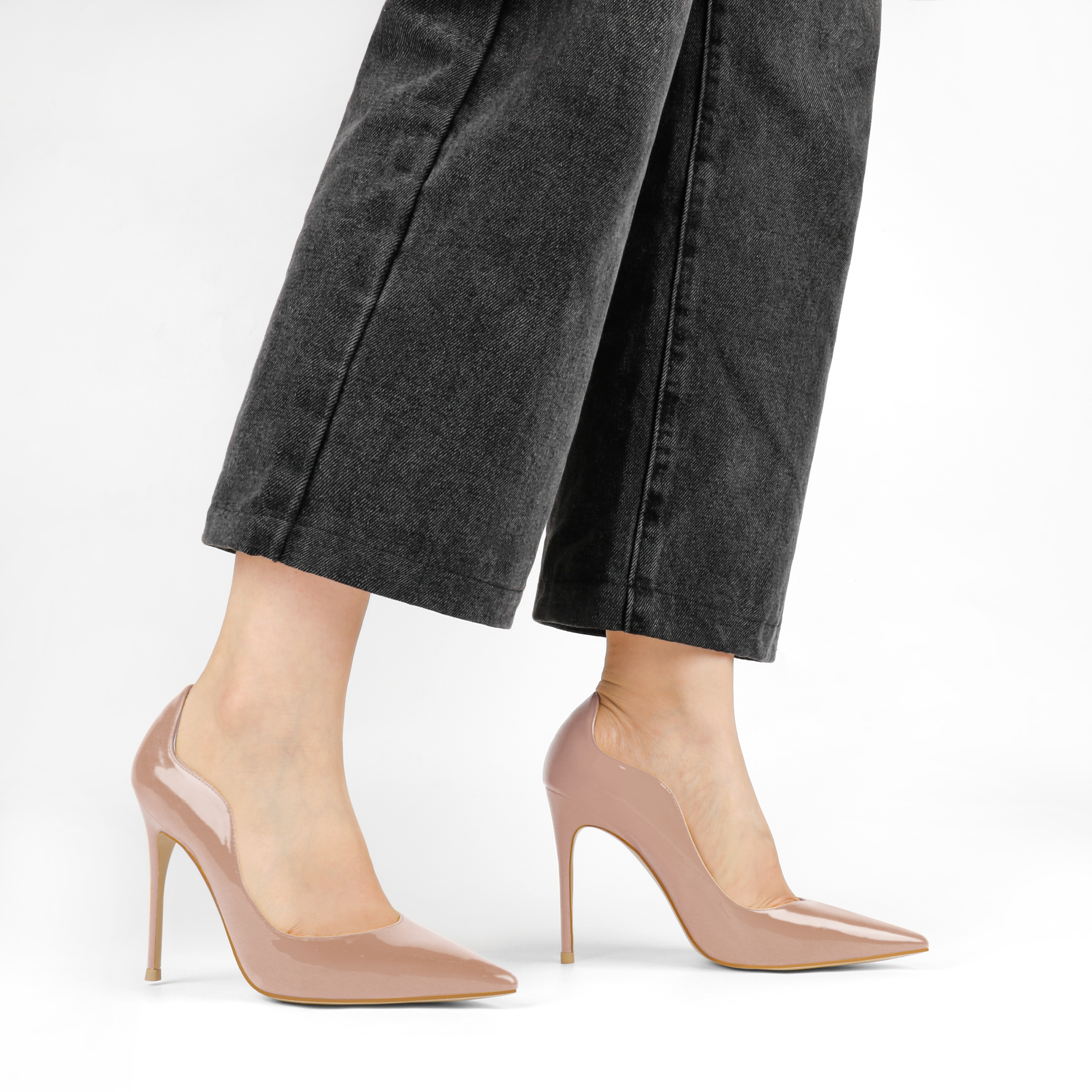 100mm Women's Party Wedding Classic Pumps Fashion Edge Design High Heels Stilettos-MERUMOTE