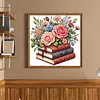 Rose Library 14CT Stamped Cross Stitch Starter Kit 30x30cm