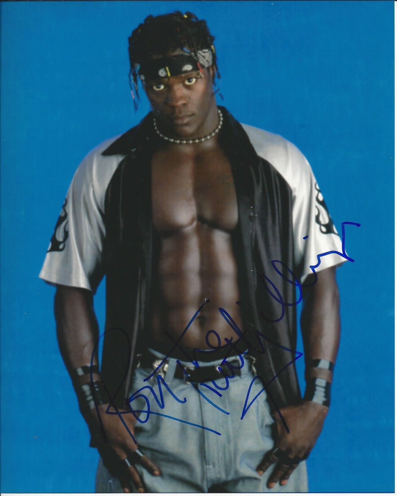 R-Truth autographed 8x10 WWE 24/7 Champion Ron Killings#1