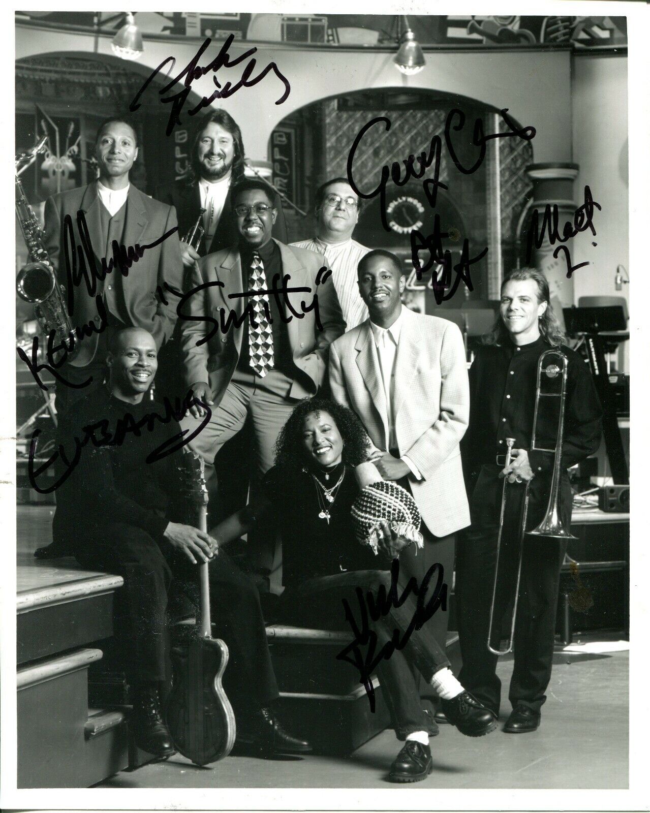 Kevin Eubanks & The Tonight Show Band NBC Autographed Signed 8x10 Photo Poster painting CFS