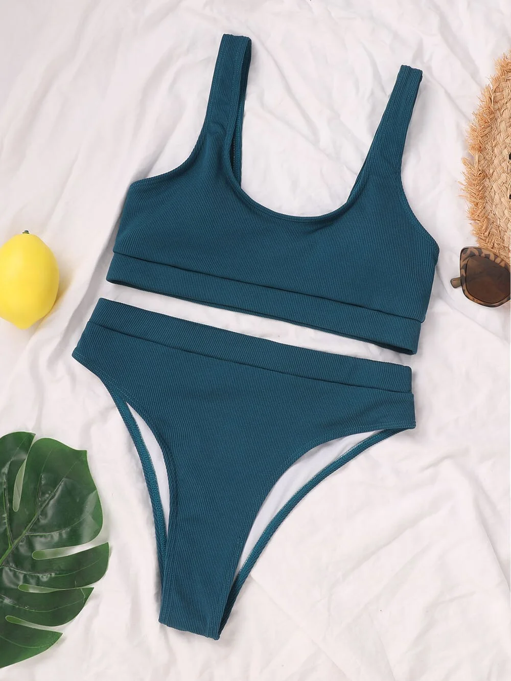 Sexy Sport Bikinis 2021 Woman Swimsuit Female Brazilian High Waist Bikini Set Bandeau Swimwear Bathing Suit Summer Beach Wear