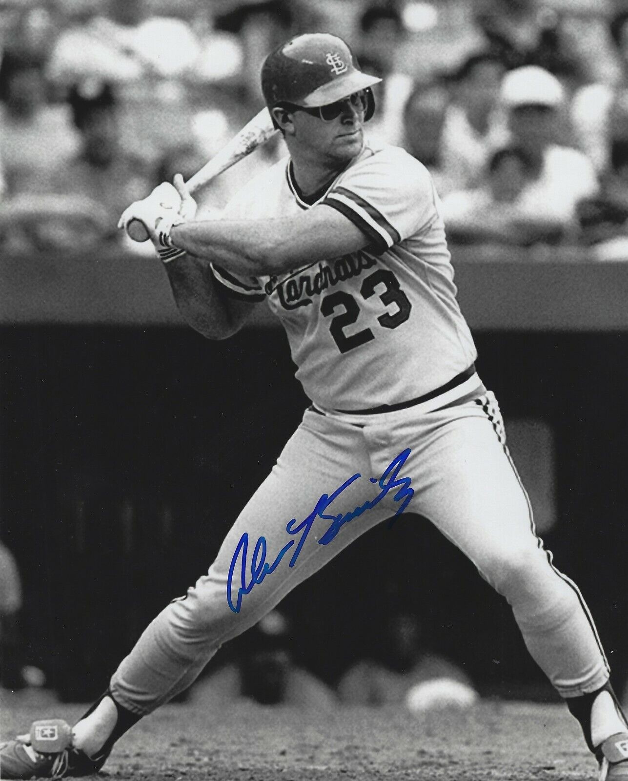 Signed 8x10 ALAN KNICELY St. Louis Cardinals Autographed Photo Poster painting w/COA