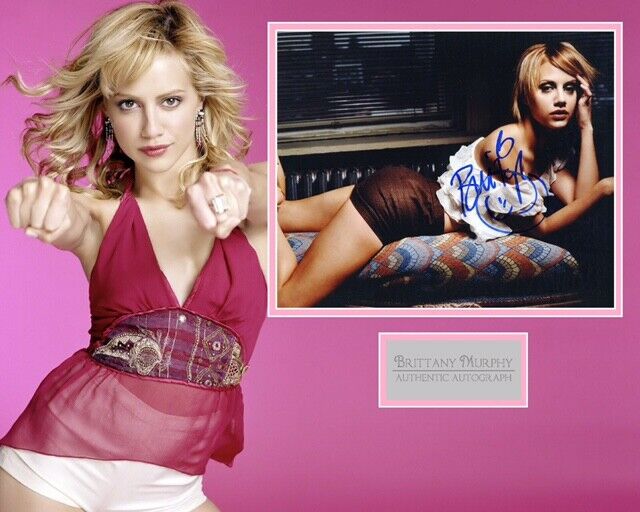 BRITTANY MURPHY SIGNED SEXY Photo Poster painting MOUNT UACC REG 242 ALSO ACOA CERTIFIED