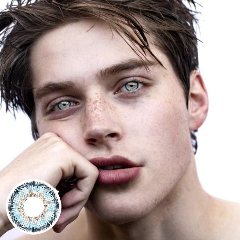 Men's starlight blue (12 months) contact lenses