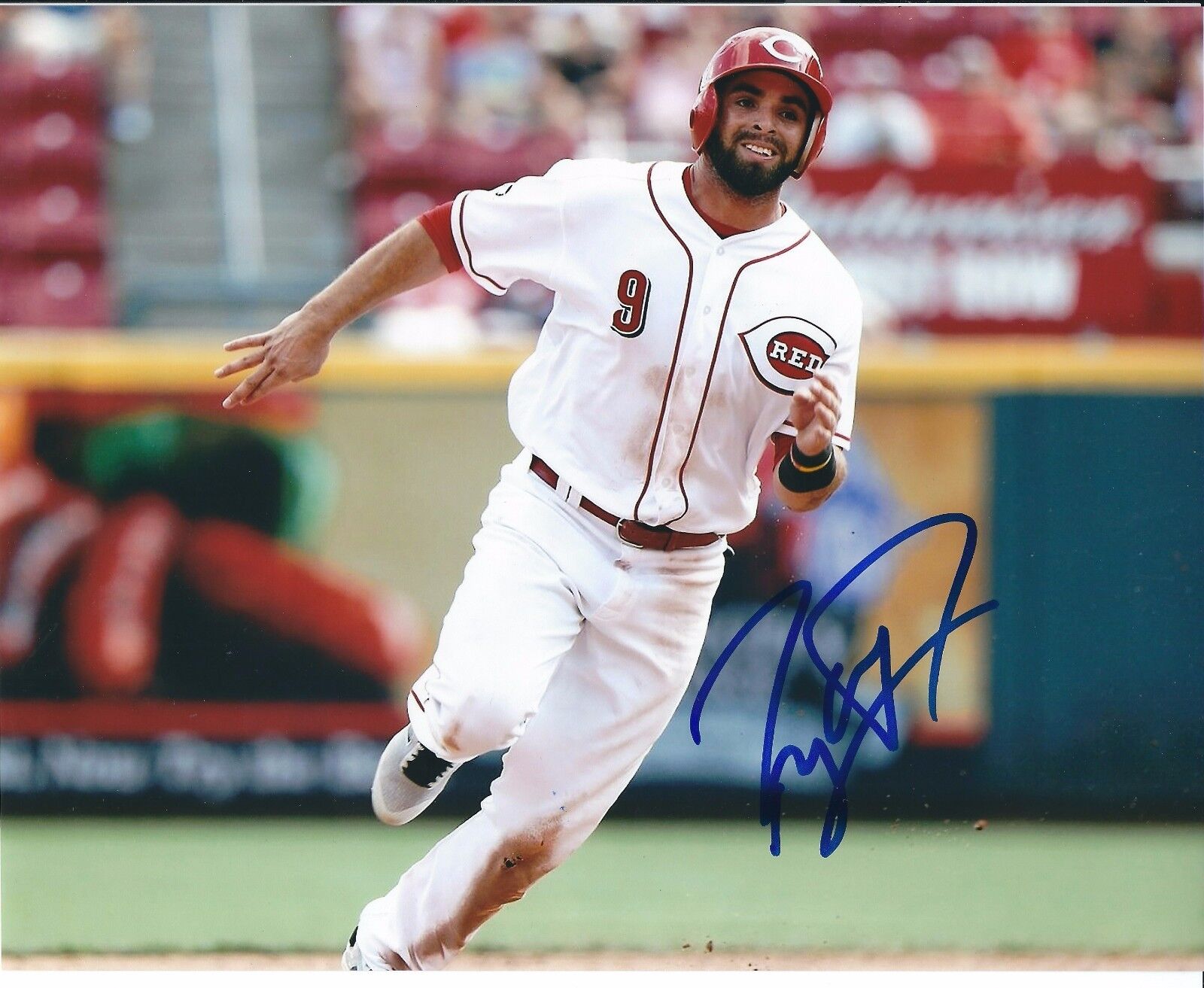 Autographed 8X10 JOSE PERAZA Cincinnati Reds Photo Poster painting - COA