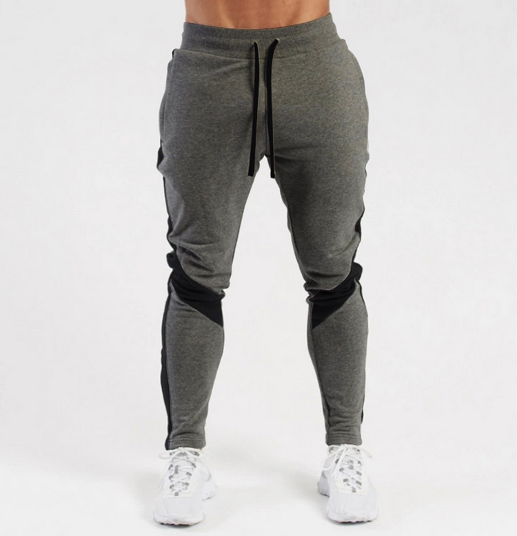 PASUXI High Quality Fitness Sweatpants Tapered Slim Fit Gym Cotton Jogging Mens Drawstring Street Jogger Track Pants huanwei