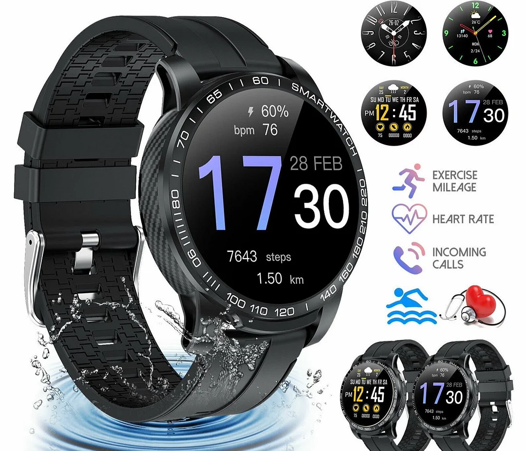 Waterproof Smart Watch For iPhone Android Samsung