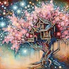 (US Local)4Pack Tree-Crystal Rhinestone Diamond Painting(30x30cm)