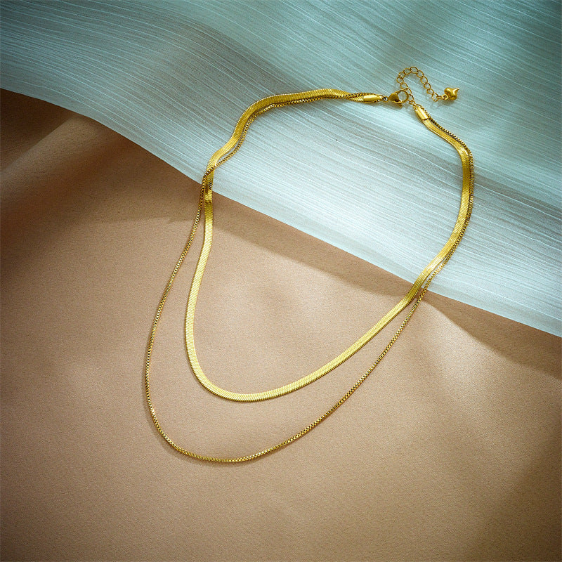 Chain Titanium Steel Electroplating Necklaces