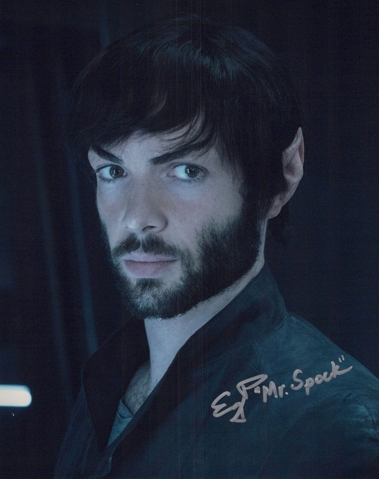 Star Trek Discovery 8x10 Photo Poster painting signed by Ethan Peck as Spock