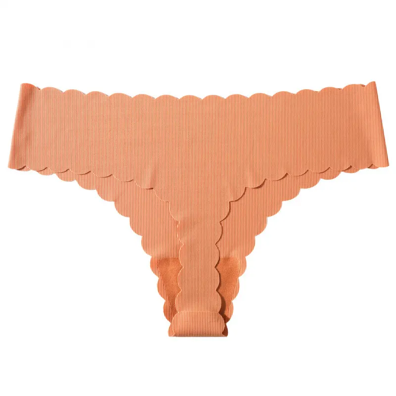 Uveng Uveng Lady One-Thick Thread Wave Side Cotton Crotch Low-Waist Bikini Trousers Woman