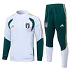 Joyfball 2026/2027 Kids Size Italy Long Zipped Jacket White Soccer Jersey