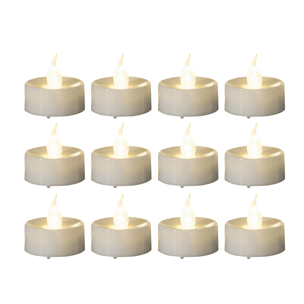 

12pcs LED Tea Candles Flameless Battery Powered Home Decor Night Lights, 501 Original
