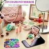 DIY Diamond Painting Special-shaped Crystal Vertical Mirror Foldable Vanity Mirror Kit