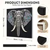 Framed Elephant - DIY Button Art Painting Kit for Creativity DIY Pearl Dot Crafts for Gift Home Wall Decor 30*30CM