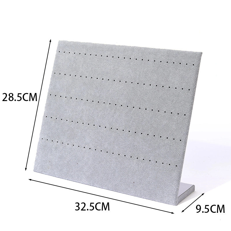 1 Piece Wood Flannel Casual Minimalist L Shape Jewelry Display