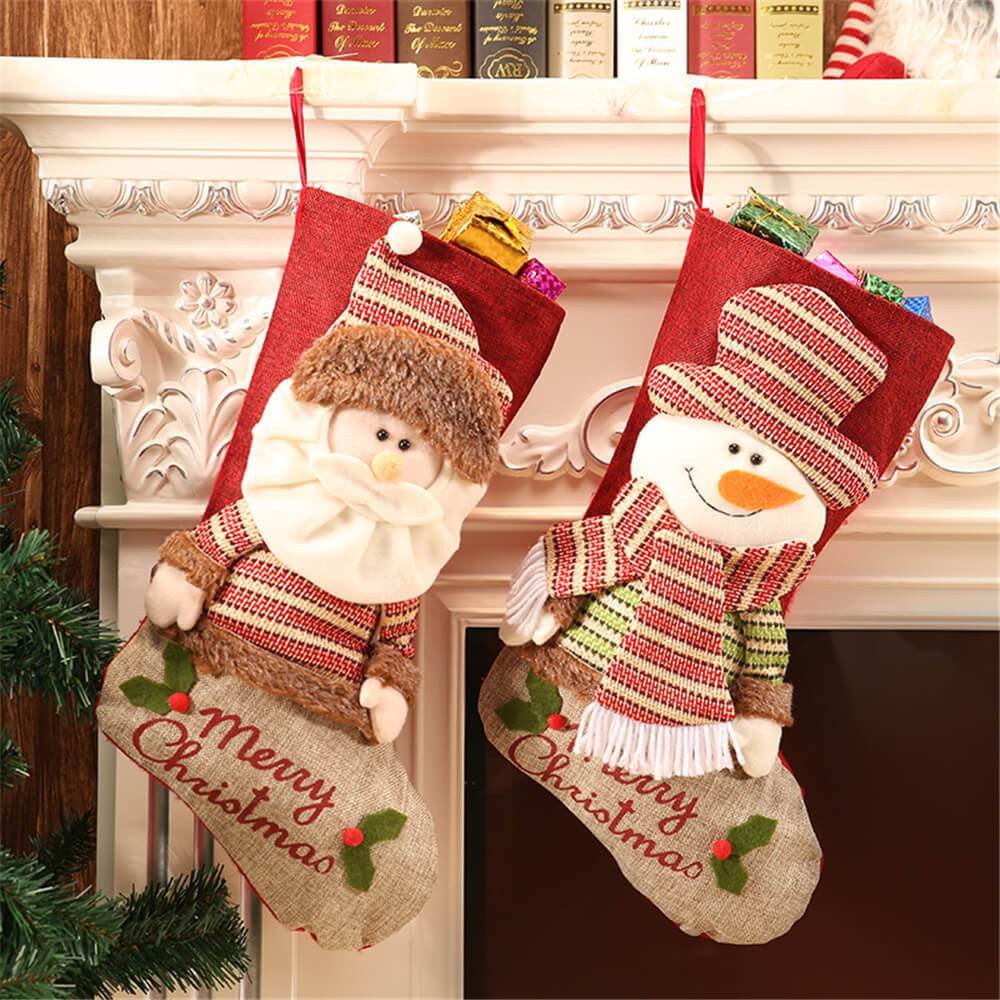Candy Bag Christmas Gifts Bags Tree Ornament Stocking Candy Cookie Pouch、shopify、sdecorshop