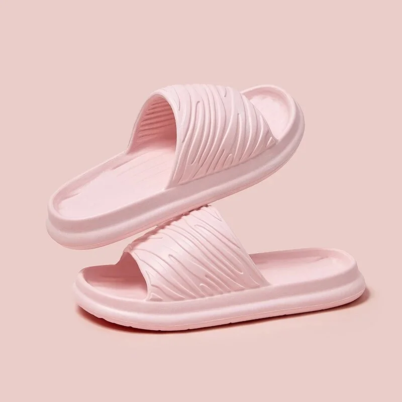 Yyvonne 2024 Summer Soft Cloud Slippers Women Lightweight Anti Slip Flat Slides Woman Comfortable Eva Platform Sandals Female