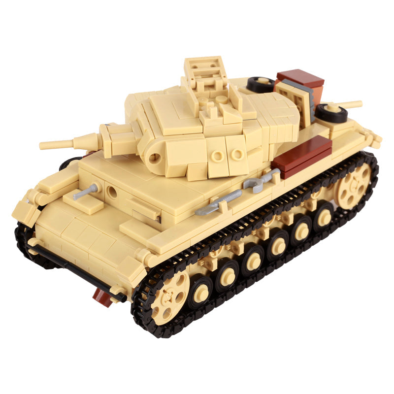 WW2 German Panzer III Tank Custom Military MOC Minifigure Bricks monstertoys