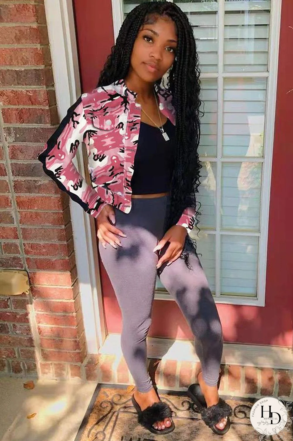 Gold Turndown Collar Camouflage Patchwork The cowboy Others Long Sleeve Denim jacket