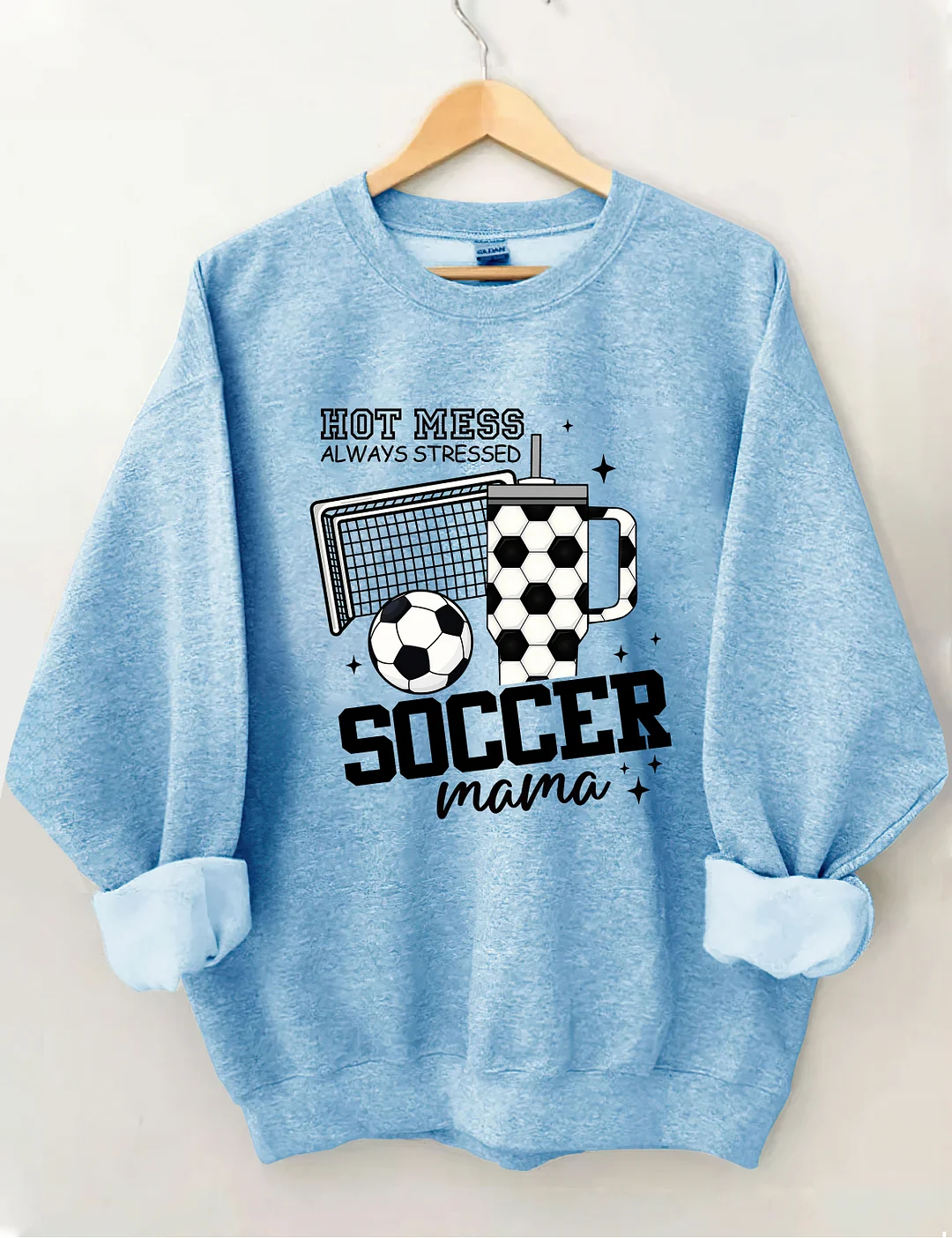 Hot Mess Soccer Mama Sweatshirt 