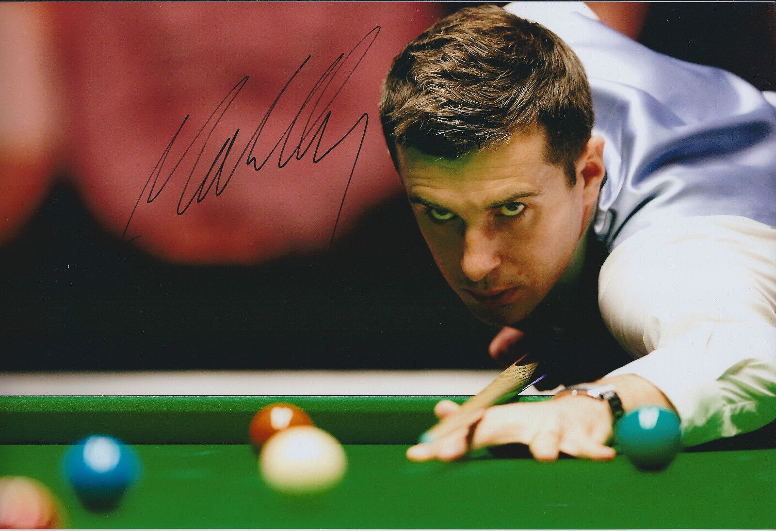 Mark SELBY SIGNED 12x8 Photo Poster painting Autograph COA AFTAL Welsh Open Winner SNOOKER