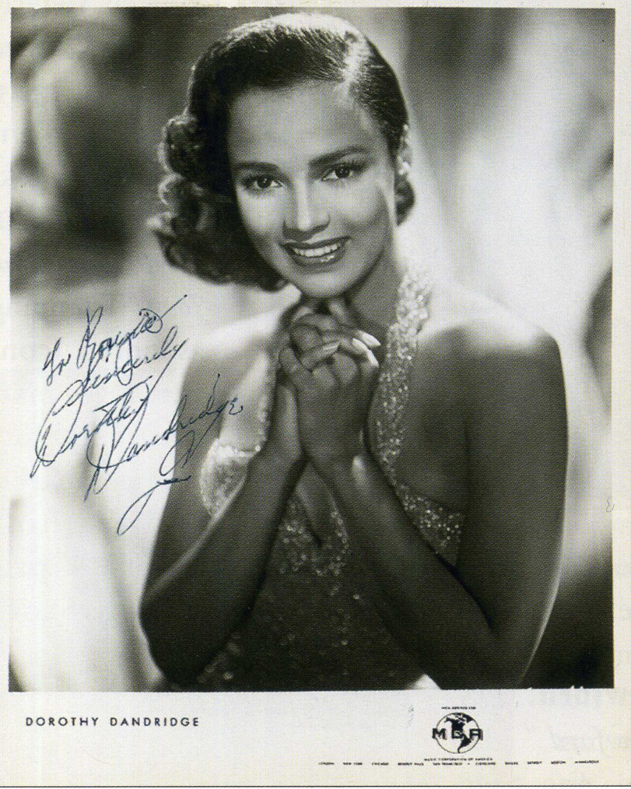 DOROTHY DANDRIDGE Signed Photo Poster paintinggraph - Film / Theatre Actress - Preprint