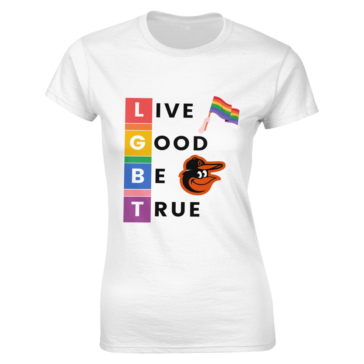 Baltimore Orioles LGBT Pride Women's Classic-Fit T-Shirt