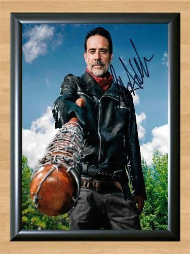 Negan Lucille Walking Dead Signed Autographed Photo Poster painting Poster Print Memorabilia A4 Size