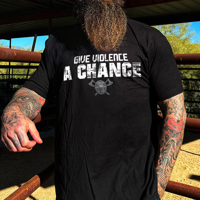 Livereid Give Violence A Chance Printed Men's T-shirt - Livereid