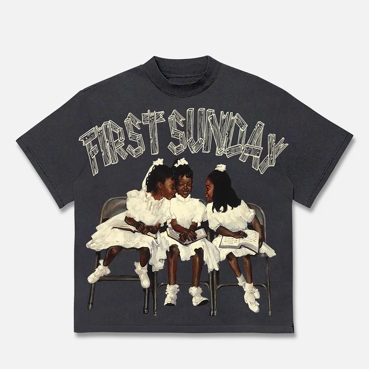 Personalized First Sunday Graphic 100% Cotton Short Sleeve T-Shirt