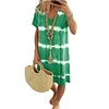 Women's Tie Dye Short Sleeve Dresses