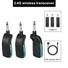 Wireless Guitar Transmitter Receiver Long Battery Life Instrument Wireless Transmitter Plug and Play 220 Rotatable for Guitar Bass Electric Instruments