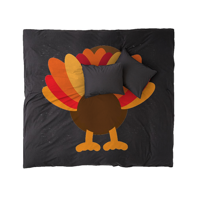 Turkey Butt, Thanksgiving Duvet Cover Set