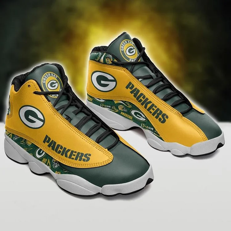 Green Bay Packers Printed Unisex Basketball Shoes