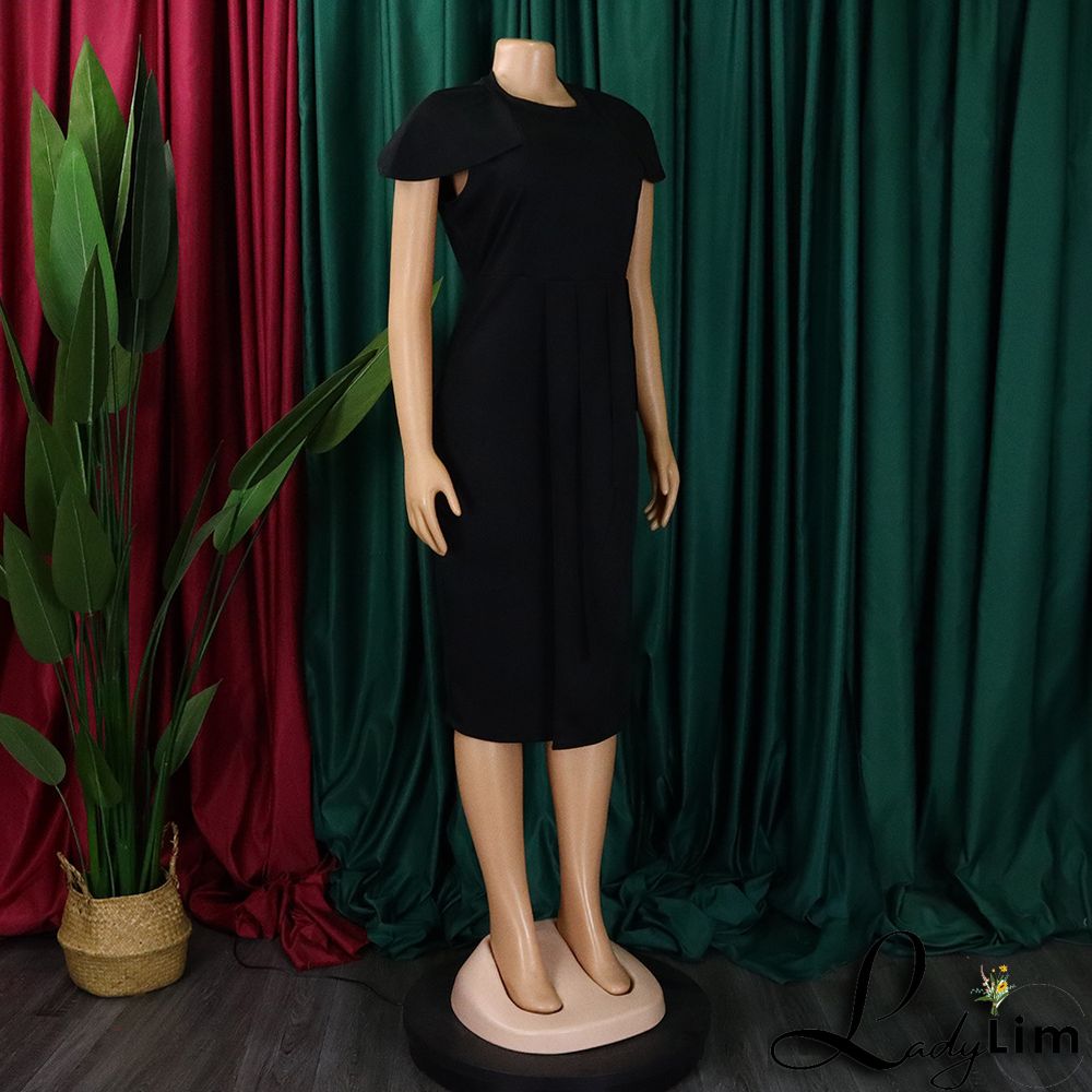 Ladies Africa Summer Elegant Short Sleeve Bodycon Dress