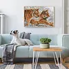 Two Tigers-14CT Stamped Cross Stitch 55*40cm/21.65*15.75in tapestrymarket