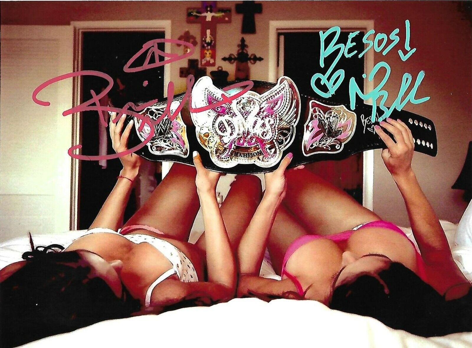 Bella Twins Nikki Brie Bella autographe signed Autographed Photo Poster painting dédicace wwe